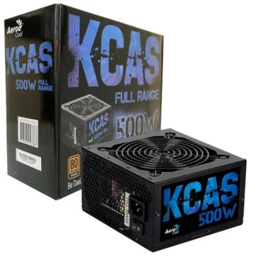 Imagem de Fonte Aerocool Gamer, 500W, 80 Plus Bronze, PFC Ativo, Full Range, KCAS