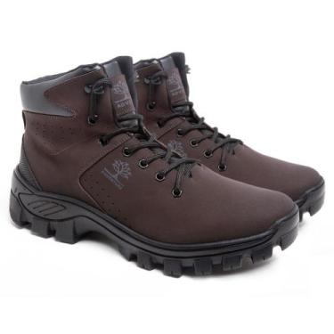 Imagem de Coturno Masculino Bota Adventure Casual Trilha Sola Tratorada Solado C