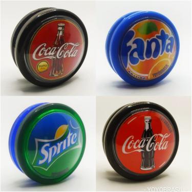 Imagem de 4 Unidades Yoyo ( Ioio, Yo-yo) Profissional Coca Cola Edição Limitada (fanta, Sprite, Coca-Cola)