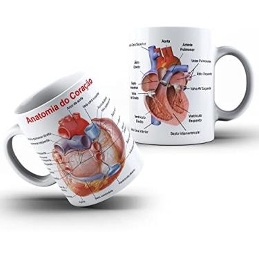 Imagem de Caneca Anatomia Coração Medicina Médico Estudante