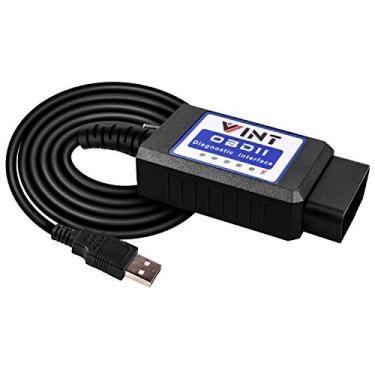 Imagem de Adaptador OBD2 FORSCans VINT-TT55502 ELMconfig ELM327 VINTscan modificado para todas as janelas, compatível com carros Ford F150 F250 e ferramenta de digitalização de caminhonete leve, leitor de