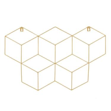 Imagem de Memory Board Cubo Quadro De Fotos Bege - 45Cm X 63Cm