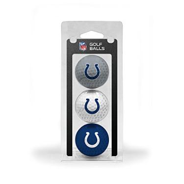 Imagem de Team Golf Bolas de golfe NFL Indianapolis Colts tamanho regulamentado, pacote com 3, impressão colorida de time durável