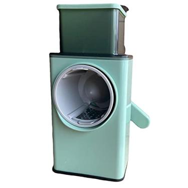 Imagem de Cortador de Legumes Picador de Cebola Picador de Legumes Grande Capacidade Limão Ralador Rotativo Espremedor de Alimentos Multifuncional Operado à Mão para Cozinha em Casa(Fatia de purê)