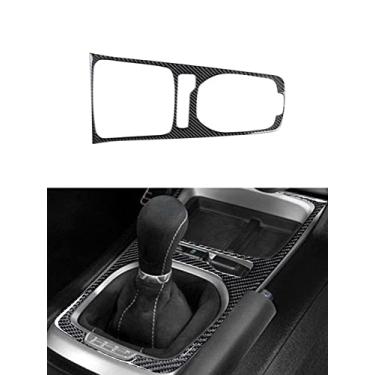 Imagem de JEZOE Adesivos de fibra de carbono pretos acessórios decorativos para interiores do carro, para Chevrolet Camaro 2010 2011 2012 2013 2014 2015