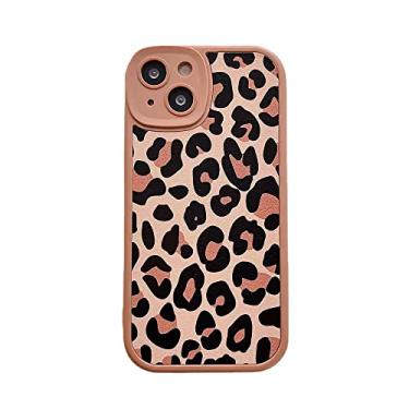 Imagem de Capa de telefone para iPhone 11 Pro Max Girls estampa de leopardo rosa menino homens casal capa macia para telefone compatível com iPhone 12 11 13 Pro Max XS XR X capa à prova de choque (iPhoneXS/X, marrom)