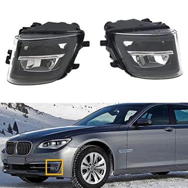 Imagem de JESYMBX Conjunto de lâmpada de neblina do para-choque dianteiro direito do passageiro para BMW Série 7 F01 F02 F03 2011 2012 2013 2014 2015 63177311287 63177311288 Estilo de carro