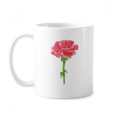 Imagem de Caneca de cerâmica com flores e cravos para café e porcelana