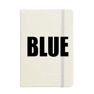 Imagem de Caderno com nome da cor azul capa dura diário clássico presente A5