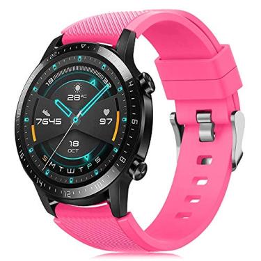Imagem de Pulseira Silicone Para Samsung Gear S3 Classic Frontier 22mm - Danet (Rosa)