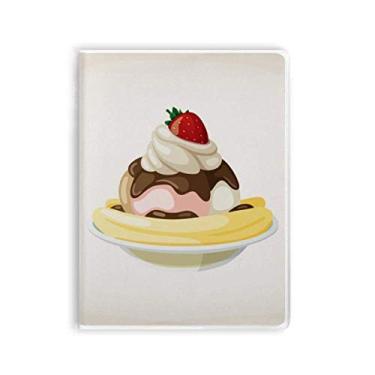 Imagem de Diário de capa macia para pasta de sorvete e banana Moranguinho