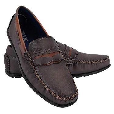 Imagem de Mocassim Casual Masculino Giolo Calçados Brow Conhaque 37