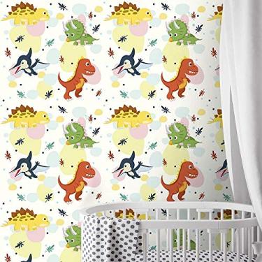 Imagem de Papel de Parede Dinossauro Cores