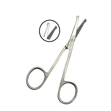 Imagem de Tesouras de unhas para bebês – sonda redonda, segurança para cuidados infantis, tesouras de beleza de aço inoxidável para pelos faciais e cílios