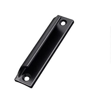 Imagem de 2pcs armário de liga de alumínio puxadores e puxadores de gaveta puxadores de porta para portas deslizantes acessórios de móveis de janela, preto