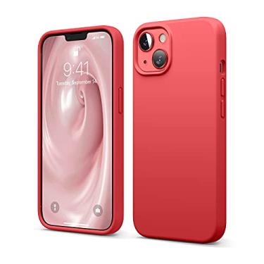 Imagem de elago Capa compatível com iPhone 13, capa de silicone líquido, capa protetora de câmera de corpo inteiro, à prova de choque, capa de telefone fina, forro de microfibra macia antiarranhões, 6,1