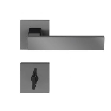 Imagem de Fechadura em Zamac Beethoven ta Quadrada 55mm Grafite Polido Pado