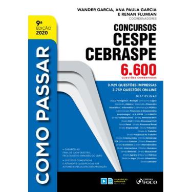 Imagem de Livro - Como Passar Em Concursos Cespe / Cebraspe - 6.600 Questões Com