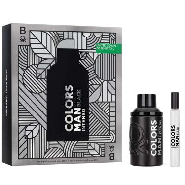 Imagem de United Colors Man Black Intenso Benetton Coffret Kit - Perfume Masculino Edp + Travel Size Kit