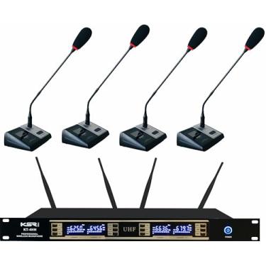 Imagem de MICROFONE SEM FIO QUADRUPLO KT-04C GOOSENECK 40 CANAIS KSR PRO