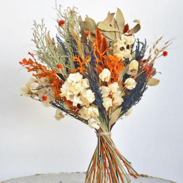 Imagem de Buquê de flores desidratadas colorido decoração