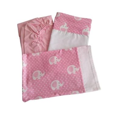 Imagem de Lençol de berço Cradle Set Cobed 55x90cm de algodão para pele de bebê