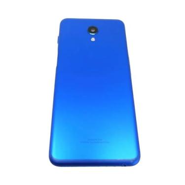 Imagem de SHOWGOOD Capa traseira de bateria de telefone Meizu M6s peças de reposição para Meizu M6s capa traseira de bateria (ouro sem chave lateral)