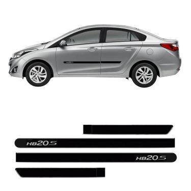 Imagem de Friso Borrachão Lateral Hb20S 4 Portas Com Nome