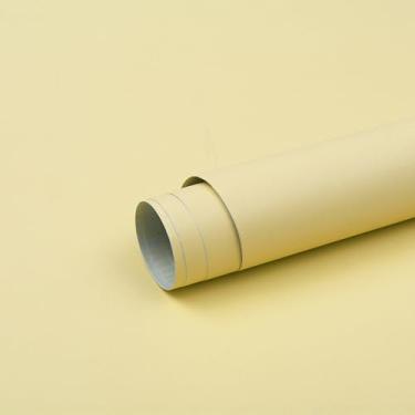 Imagem de Micpolo Papel de parede amarelo de 39.9 cm x 500.4 cm cor sólida papel de contato amarelo papel de parede removível papel de parede amigável para locatário para quarto banheiro forro de prateleira