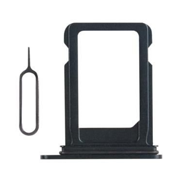 Imagem de Risidamoy Para iPhone 13 Preto SIM Slot Substituição de Cartão SIM Único Versão SIM Suporte Adaptador com Anel de Borracha Impermeável Kit de Reparação Ferramenta de Reparo Ejetor SIM para A2631 A2633