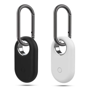 Imagem de Compatível com capa para Samsung Galaxy SmartTag2, chaveiro de silicone para Samsung SmartTag2, porta-chaves Galaxy SmartTag 2 com mosquetão de metal, capas de GPS, acessórios para localizadores de