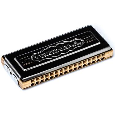 Imagem de Gaita Profissional Dupla c/g 64 Vozes Vencedora 7664 - Hering