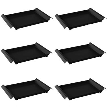 Imagem de Kit 6 Bandejas Plástica Grande Servir Self Service 45x29cm R