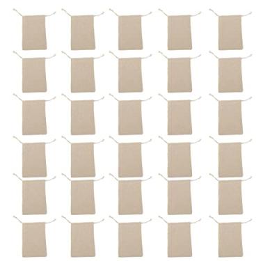 Imagem de Xiaojikuaipao 30 peças/lote Hessian juta juta bijuteria organizador de lembrancinha de casamento