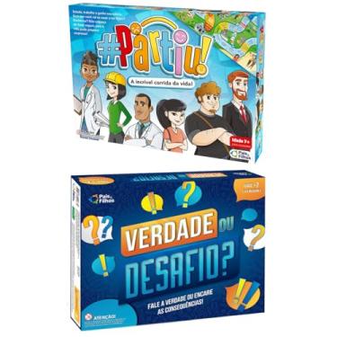 Imagem de Jogo de Tabuleiro Partiu (Jogo da Vida) + Jogo de Perguntas Verdade ou Desafio - Pais e Filhos