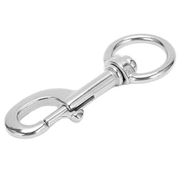 Imagem de VGEBY Gancho de pressão de parafuso de olho giratório, aço inoxidável 316 antiferrugem parafuso de extremidade única gancho giratório para olhal suprimentos de mergulho