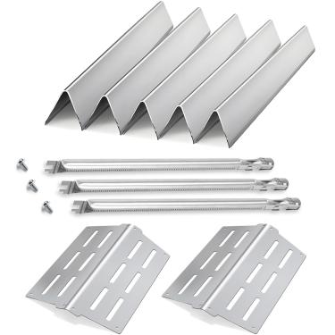 Imagem de Kit de peças de reposição para churrasqueira a gás Weber Genesis 300 Weber Genesis E310 E320 E330 EP310 EP320 EP330, conjunto de tubos defletores de calor para Weber Accessory 7620 7622 62752