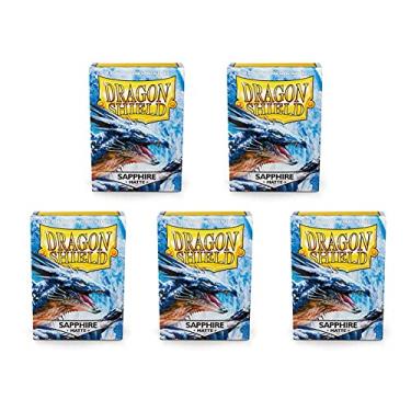 Imagem de 5 Packs Dragon Shield Matte Sapphire Standard Size 100 ct Card Sleeves Value Bundle!