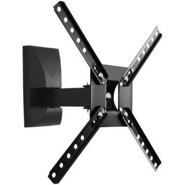 Imagem de Suporte preto tv lcd 10 a 55 braço art. cabo hdmi - Brasforma, SBRP134