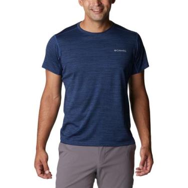 Imagem de Camiseta Masculina Columbia Alpine Chill Zero Crew Marinho, M