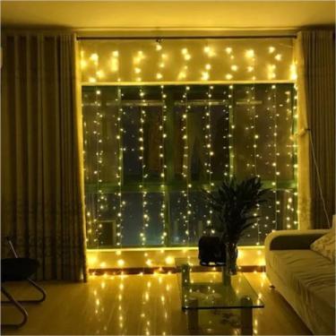 Imagem de Cortina de Led 200 leds 2x2m 8 Funções Decoração de Natal - WINCY NATA