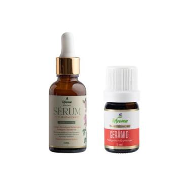 Imagem de Sérum Óleo Essencial de Gerânio 100% Puro Antioxidante - oAroma