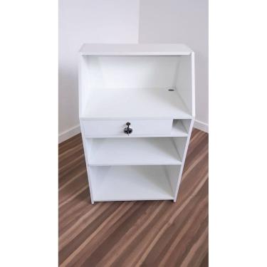 Imagem de Balcão Caixa Valet Gaveta Fechadura Tampo Duplo MDF