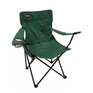 Imagem de Cadeira Camping Dobrável Porta Copo Bolsa Alvorada Verde NTK
