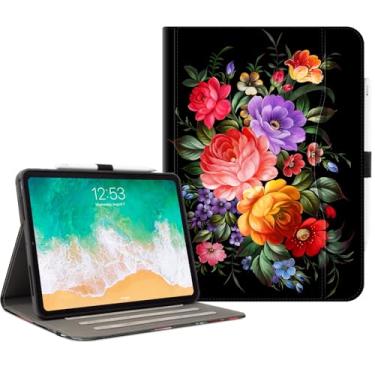 Imagem de Lokigo Capa para iPad Pro de 11 polegadas (5ª geração 2024, M4), capa para iPad 11 polegadas Pro com bolso frontal/alça de mão, construída com suporte para lápis, capa para iPad Pro 11 visualização