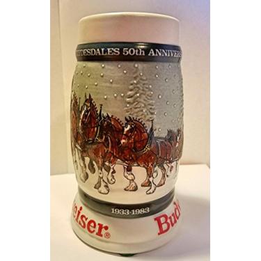 Imagem de Budweiser Holiday Steins Colecionável Série Holiday Stein, Multicor, Year 1982, 1