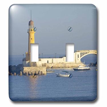 Imagem de 3dRose lsp_72955_2 Farol, Alexandria, mar mediterrâneo, Egito interruptor duplo