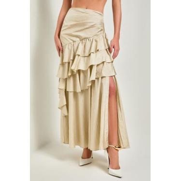 Imagem de saia midi - lady day, Bege, G
