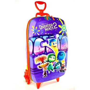 Imagem de Mala Mochila Infantil 3D Alto Relevo Divertidamente 2 Com Rodinha Trip