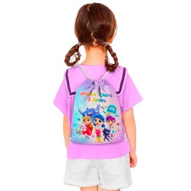 Imagem de Mochilinha Bag Infantil Personalizado com Nome e Idade Vera e o Reio dos Arco íris (Mochilinha 20x30, Unidades, 05)